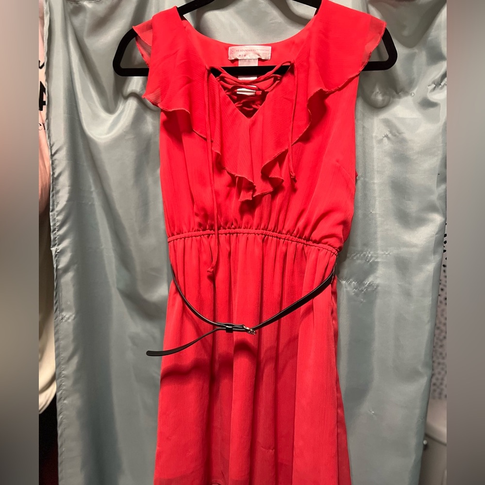 Bright coral dress
